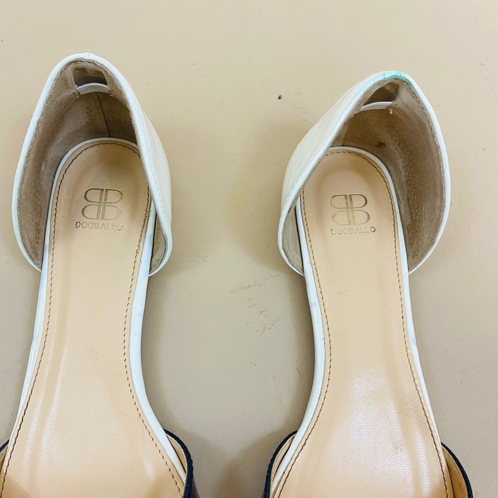 Dooballo Hera Two Tone Pointed Toe Flats 10 - Picture 5 of 9